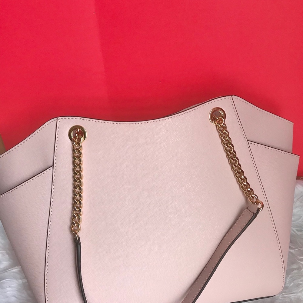 🌺 NEW MK MICHAEL KORS BLOSSOM CHAIN SHOULDER TOTE - Picture 6 of 8